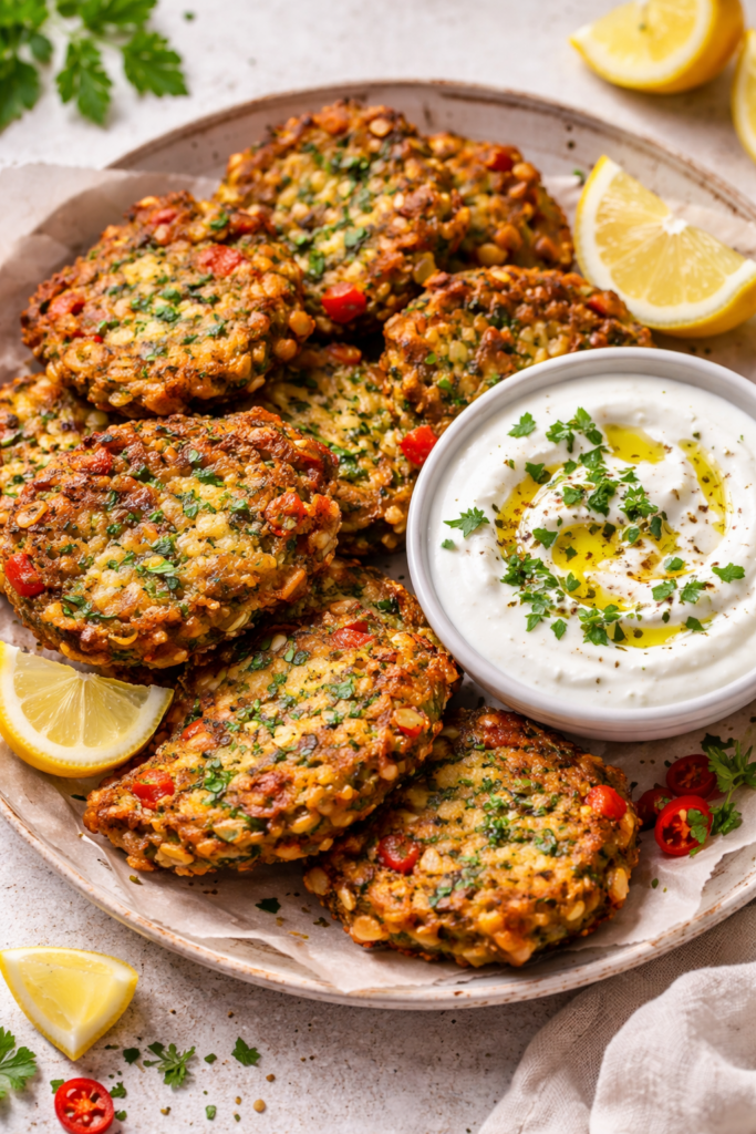 Zucchini Fritters with gram flour and spices